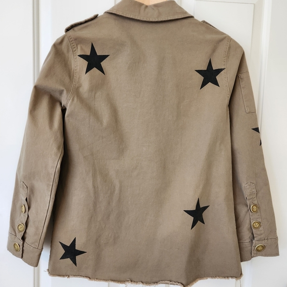 Cezele Military Jacket Stars Royal Honor Army Green Fatiques Black Buttons M - Picture 3 of 17